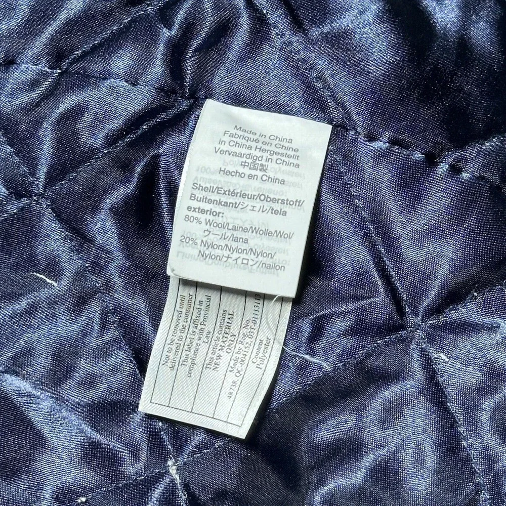 J Crew Brown Wool Lodge Coat Women's Size 00 Italian Stadium Cloth Nello Gori - Picture 6 of 14